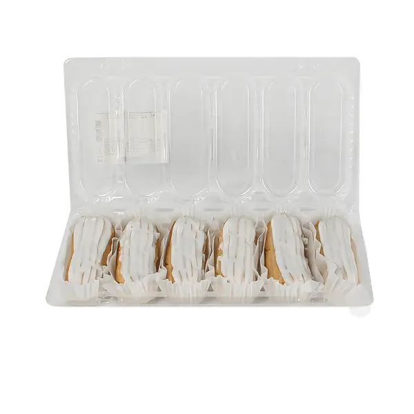 Эклер ванильный Бенье 60гр, 6шт/упак, 2упак/кор