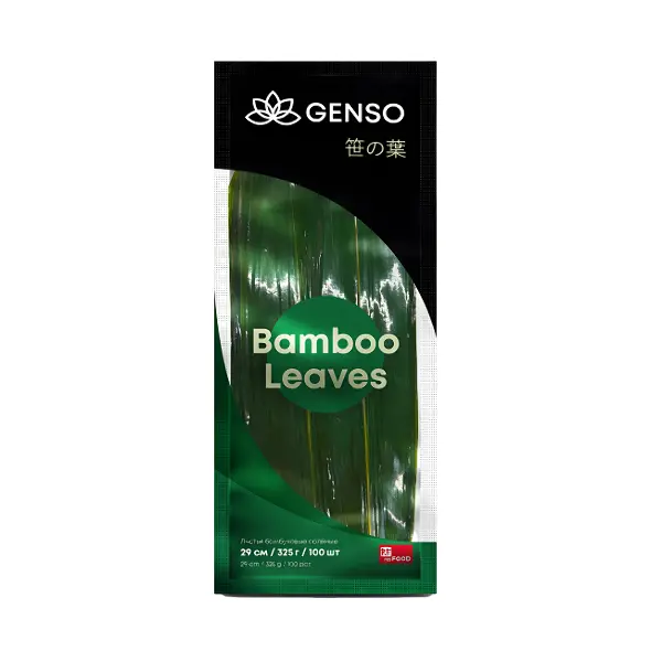 Листья бамбуковые маринованные 5*29 Genso, 100шт/уп, 30уп/кор, Китай