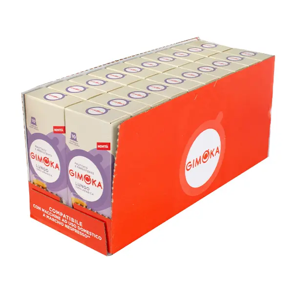 Кофе капсульный формата Nespresso Classic Lungo Gimoka 10 капсул, 90гр, 20шт/кор