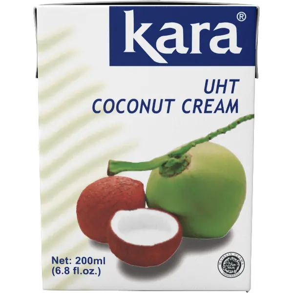 Сливки кокосовые 24% classic Kara 200мл тетрапак, 25шт/кор, Индонезия