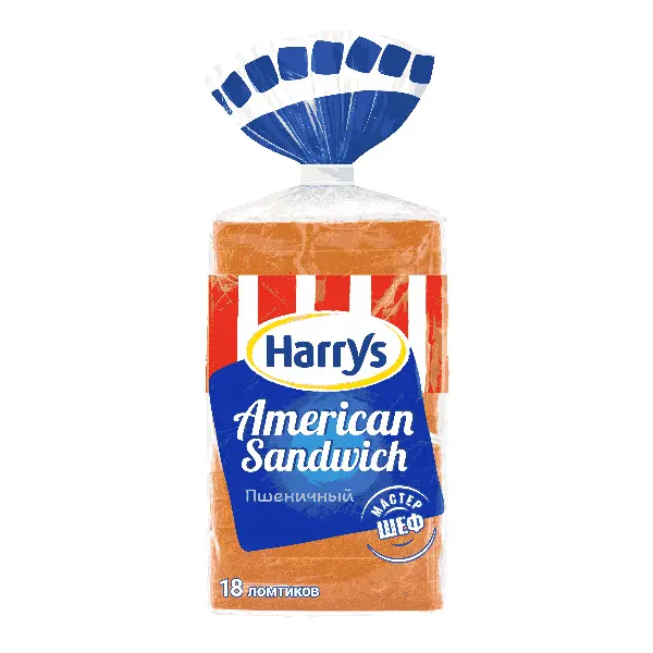Хлеб пшеничный Harry"s 705гр, 10шт/кор