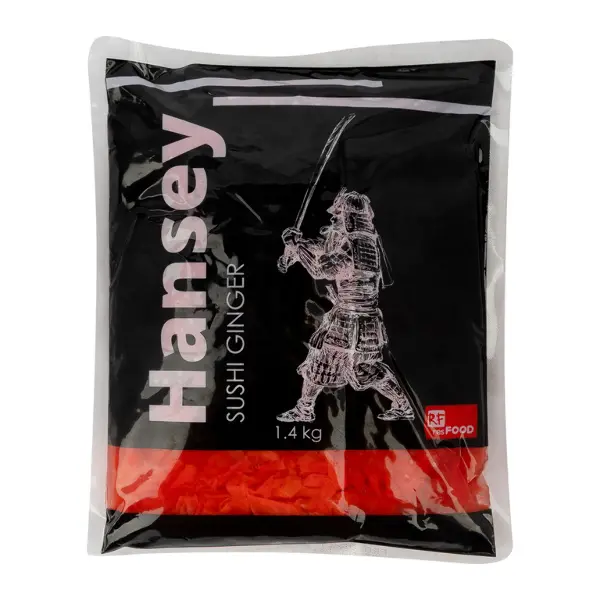 Имбирь маринованный розовый Hansey Resfood 1,4кг, вес сухого вещ-ва 1кг, 10шт/кор, Китай