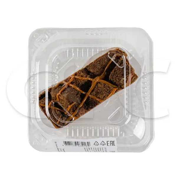 Торт Брауни карамельный в единичной упаковке Бенье 120гр, 6шт/кор