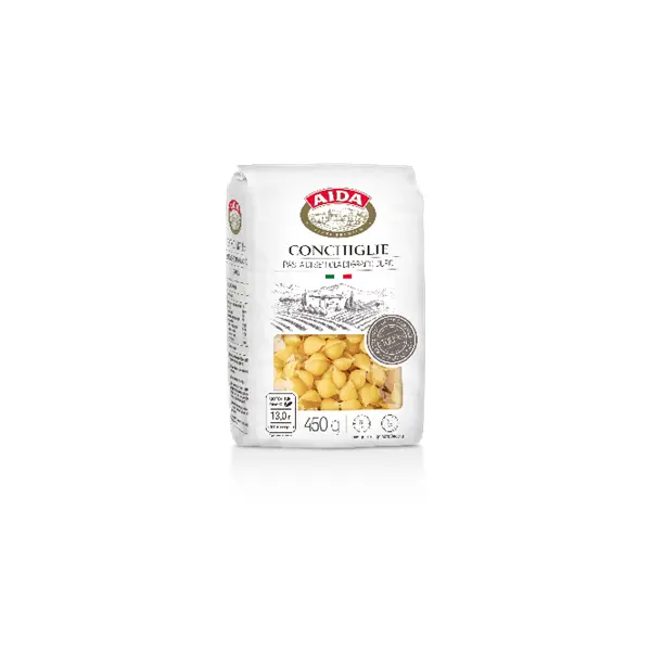 Макароны ракушки AIDA 450гр, 20шт/кор