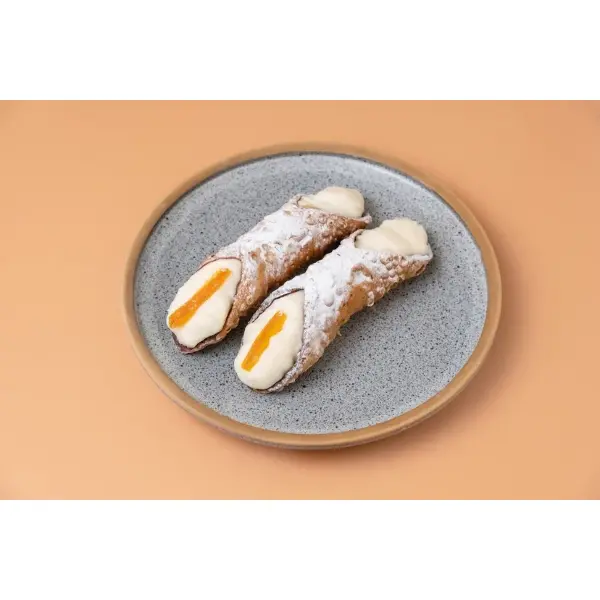 Пирожное канноли с апельсиновыми цукатами GRANDI O'Cannoli 100гр, 10шт/уп, 5уп/кор