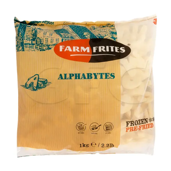 Картофель фри Алфавит Farm Frites 1кг, 10шт/кор