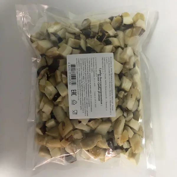 Грибы белые резаные с/м 1кг, 6кг/кор