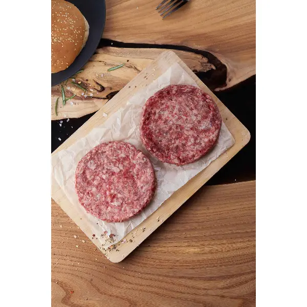 Котлета для гамбургера из мраморной говядины Carne Fumo ИП Астапенко 150гр, 900гр/упак, 3,6кг/кор