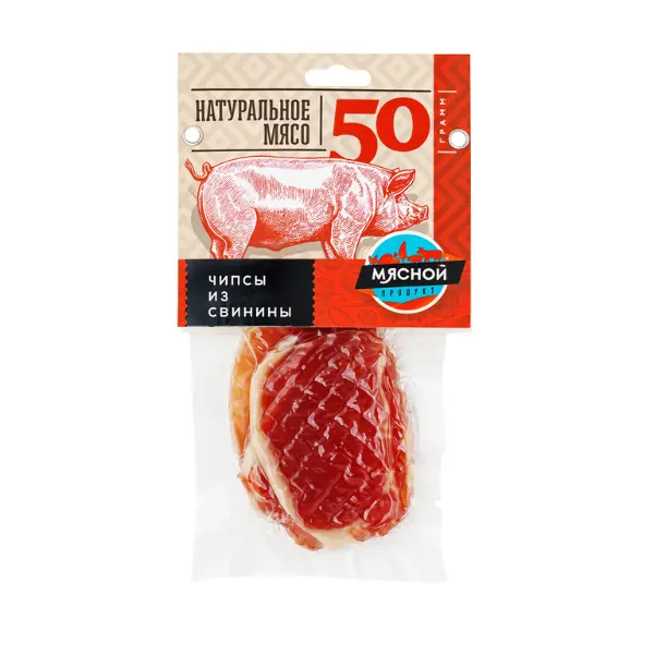 Свинина чипсы с/в Мясной продукт 50гр, 24шт/кор