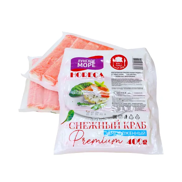 Крабовые палочки Снежный краб Лунское море 400гр, 17шт/кор