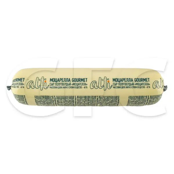 Сыр полутвердый Моцарелла 40% Gourmet Alti ~2кг, ~12кг/кор