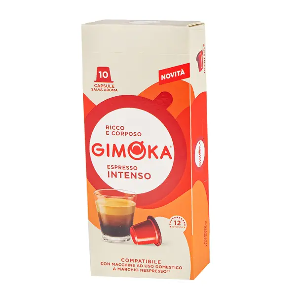 Кофе капсульный формата Nespresso Classic Intenso Gimoka 10 капсул, 90гр, 20шт/кор