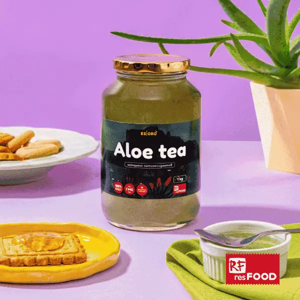 Варенье для приготовления чая с алоэ и медом Esoro Resfood 1кг, 8шт/кор