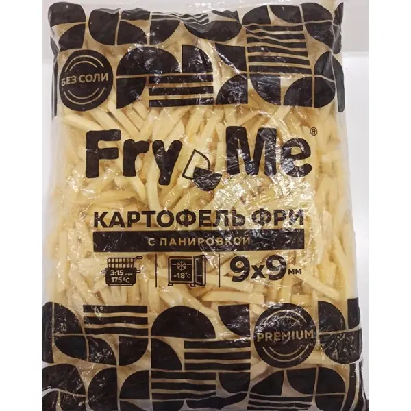 Картофель фри в панировке 9*9мм Premium We Fry 2,5кг, 5шт/кор
