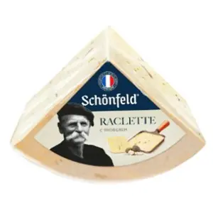 Сыр полутвердый Раклет с трюфелем срок созревания 3 мес. 45% Schonfeld ~1,5кг, ~6кг/кор