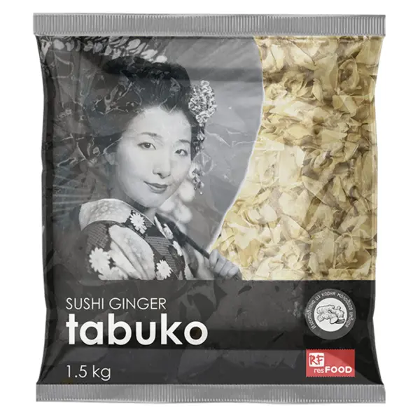 Имбирь маринованный белый Tabuko Shandong Tenghao 1,5кг, 10шт/кор