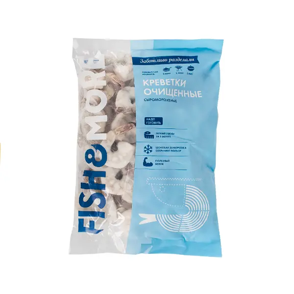 Креветка ваннамей с/м очищенная б/г c/х 21/25 Rabia Seafoods 725 1кг, 10кг/кор, Индия