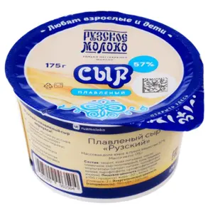 Сыр плавленный Рузское молоко 175гр, 4шт/кор