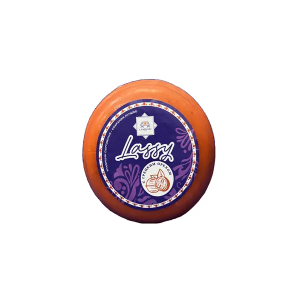 Сыр твердый с грецким орехом 50% LASSY Lamboni club ~1,2кг, ~6,75кг/кор
