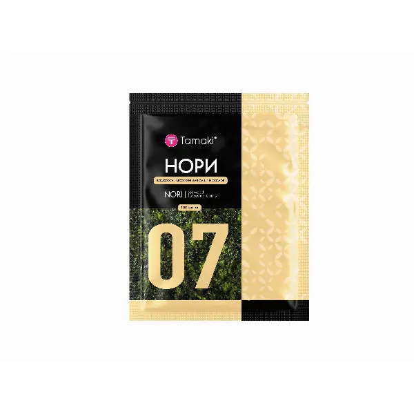 Водоросли Нори №7 Tamaki 300гр, 100л, 50шт/кор, Китай