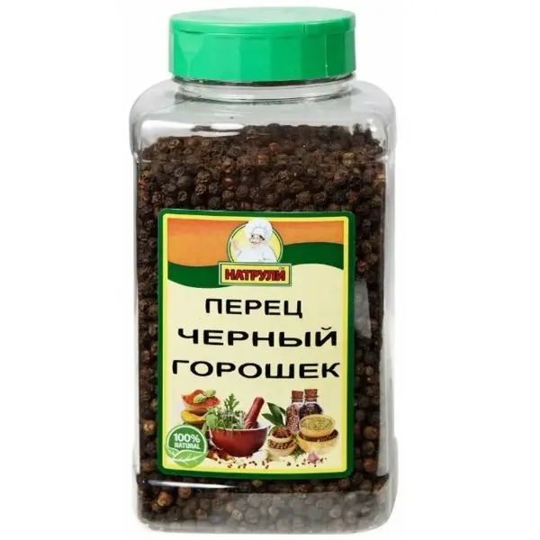 Перец черный горошек Натрули 500гр ПЭТ, 6шт/кор