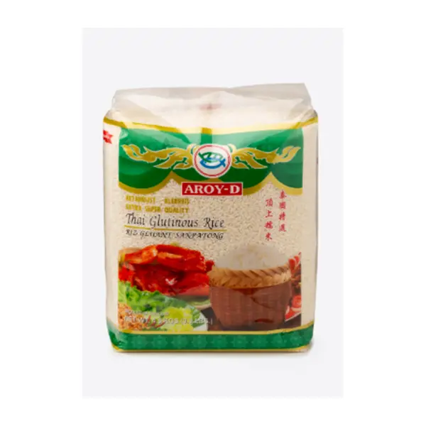 Рис тайский клейкий Aroy-D 4,5кг, 4шт/кор