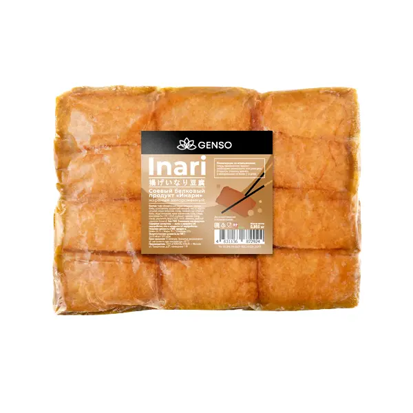 Тофу обжаренный в соусе зам. Инари Genso Resfood 1кг, 6шт/кор