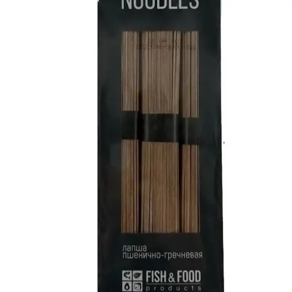 Лапша пшенично-гречневая Соба Fish&Food 300гр, 40шт/кор