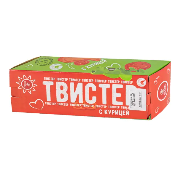 Твистер с курицей ТопМарк 160гр, 10шт/кор