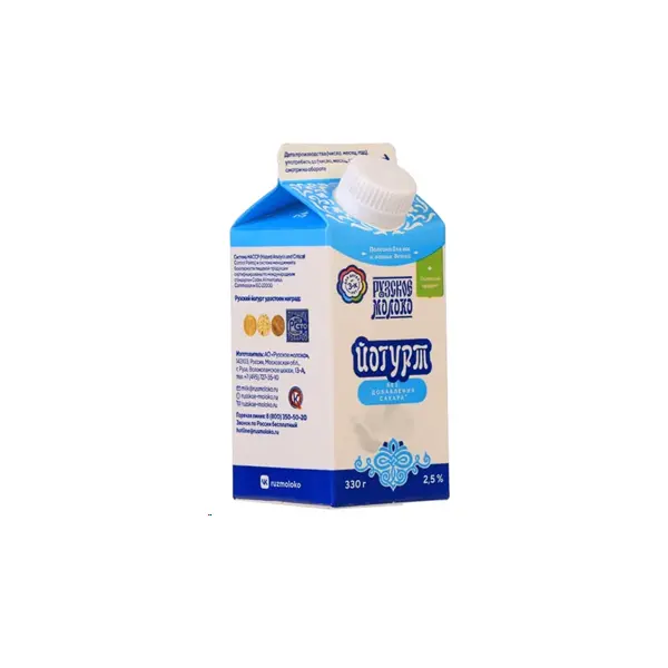 Йогурт 2,5% Рузское молоко 330гр, 10шт/кор