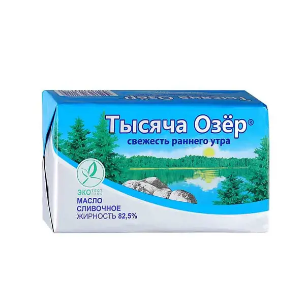 Масло сливочное Тысяча озер 82.5 % 400г*8 (М)