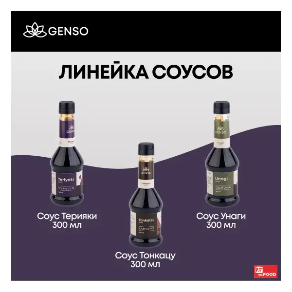 Соус Терияки Genso 300мл, 12шт/кор, Россия