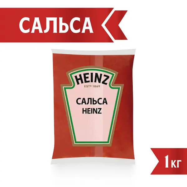 Соус Сальса жгуче-острый томатный Heinz 1кг, 6шт/кор