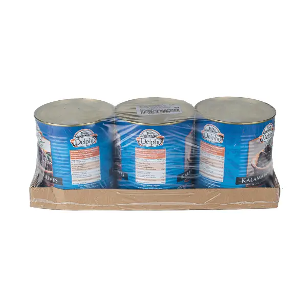 Маслины целые б/к каламата Extra Large 201-230 Delphi 3000гр/1560гр, 3шт/кор