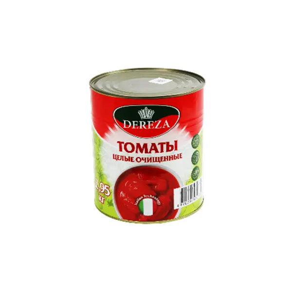 Томаты целые очищенные Dereza 2950гр/1760гр, 6шт/кор