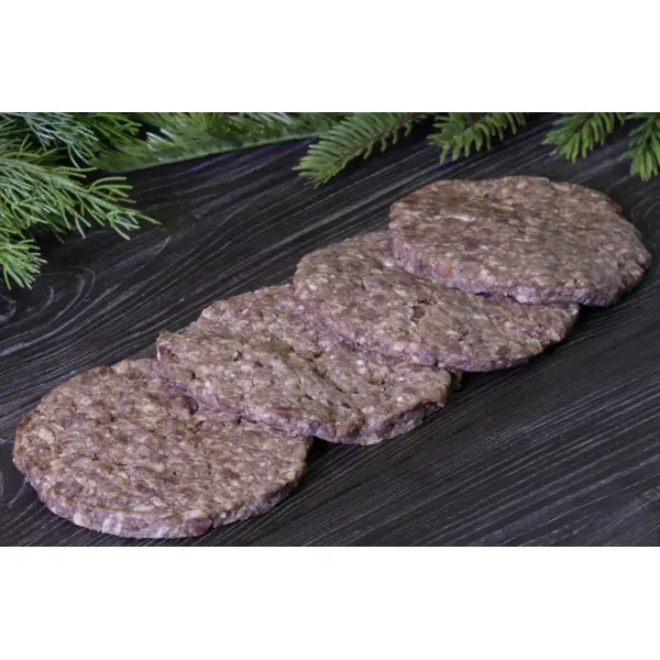 Котлета для гамбургера из оленины ДикоЕд 480гр, 20шт/кор