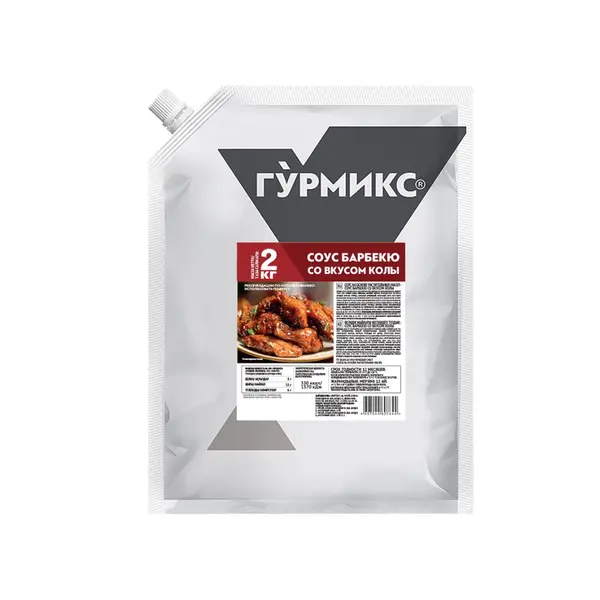 Соус барбекю со вкусом колы Гурмикс 2кг, 2шт/кор