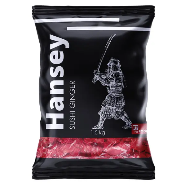 Имбирь маринованный розовый Hansey Resfood 1,4кг, вес сухого вещ-ва 1кг, 10шт/кор, Китай