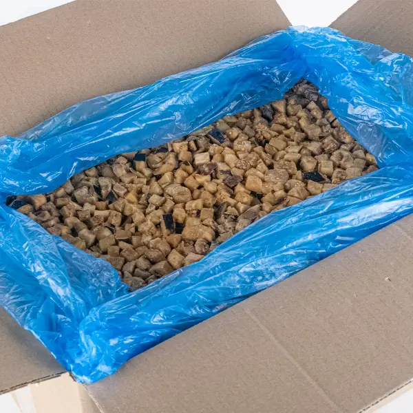 Баклажан кубик с/м, 10кг/кор