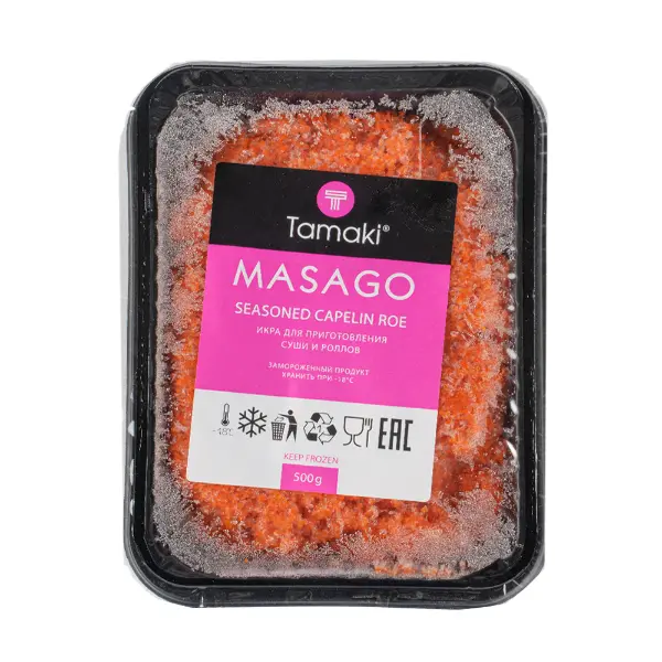 Икра Масаго Голд оранжевая Умами Tamaki 500гр, 6шт/кор