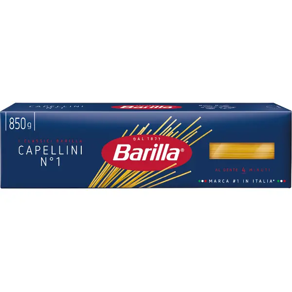 Паста BARILLA Капеллини 850гр, 12шт/кор