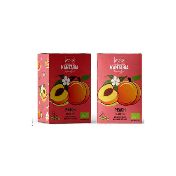 Чай черный с персиком KANTARIA 50гр, 10шт/кор