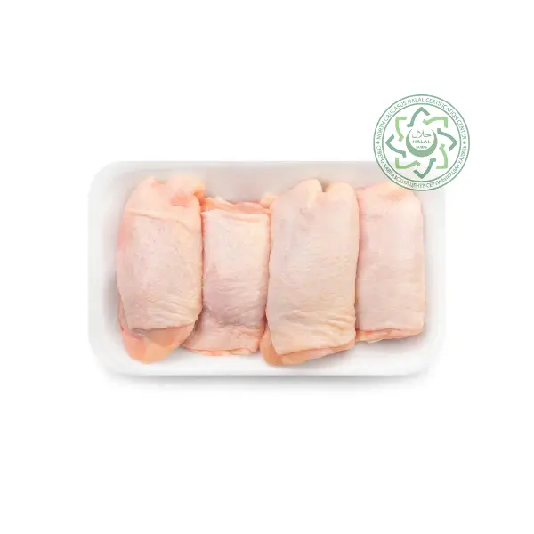 Курица окорочок без кости с кожей зам. ИП Поляков подложка 1кг, ~12кг/кор
