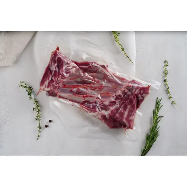 Баранина корейка 4 ребра зачищенная без хребта с/м Bravo Meat ~1кг, ~4кг/кор