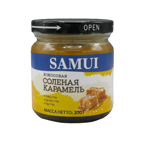 Карамель кокоcовая соленая SAMUI 200гр, 24шт/кор