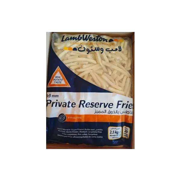 Картофель фри 9*9мм Private Reserve Fries Lamb Weston 2,5кг, 4шт/кор