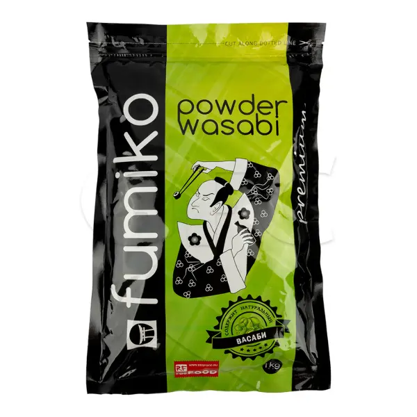 Васаби порошок горчичный Премиум Fumiko Resfood 1кг, 10шт/кор, Китай