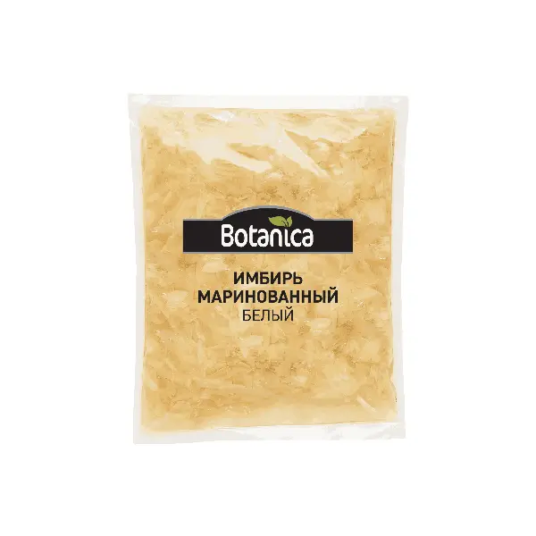 Имбирь маринованный белый Botanica 1,4кг, вес сухого вещ-ва 1кг, 10шт/кор, Китай