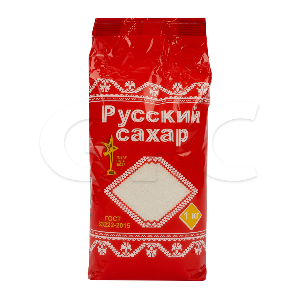 Сахар-песок Русский 1кг, 12шт/кор