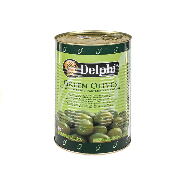 Оливки целые с/к гигант Atlas 70-90 Delphi 4250гр/2500гр, 3шт/кор